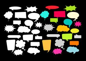 Design elements for speech, message, social network. Vector Illustration and graphic elements.