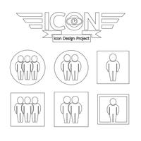 people icon  symbol sign vector