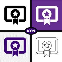 Certificado icono símbolo signo vector