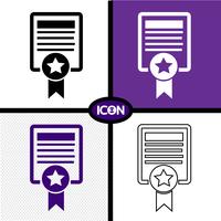 Certificado icono símbolo signo vector