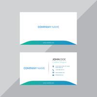 Simple professional business card template vector