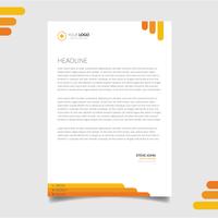 Corporate letterhead template vector