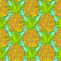 Pineapples seamless pattern. Tropical background. Vector illustration.Ready For Your Design, Greeting Card