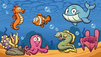 Sea Creatures Vector Art, Icons, and Graphics for Free Download