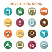 advertising long shadow icons