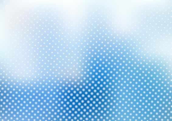 Abstract blue blurred background with dots pattern halftone style.