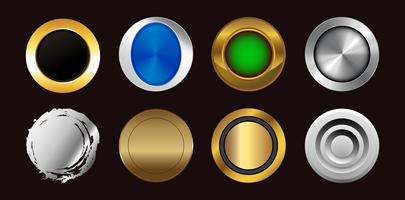 colorful button set.  icons vector symbols collection.