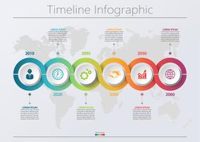 Business data visualization. timeline infographic icons designed for abstract background template. vector