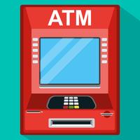 ATM teller machine.Vector illustration. vector