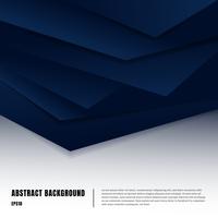 Abstract paper art style layout template. Dark blue gradient triangles overlapping realistic shadows on white background luxury concept. You can use material design for brochure, banner web and mobile app, poster, booklet, leaflet vector