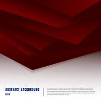 Abstract paper art style layout template. Dark red gradient triangles overlapping realistic shadows on white background luxury concept. You can use material design for brochure, banner web and mobile app, poster, booklet, leaflet, flyer vector