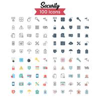 Conjunto de iconos de seguridad vector