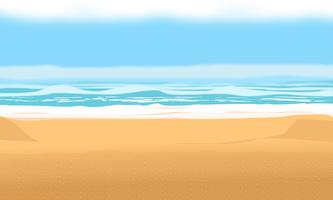 Fondo para la playa de verano y vacaciones. ilustración vectorial de diseño vector