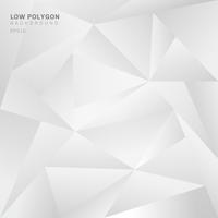 Abstract low polygon white background. Geometric triangles pattern backdrop. vector