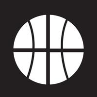 Icono de símbolo de baloncesto signo vector