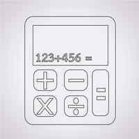 calculator icon  symbol sign vector