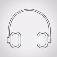 headphone icon  symbol sign vector