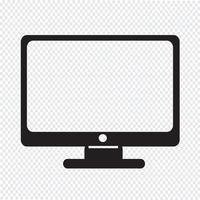 icono de monitor símbolo signo vector