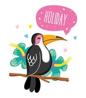 Hello summer cartoons vector