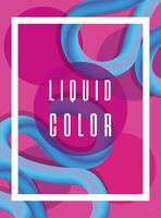 Futuristic liquid worm poster