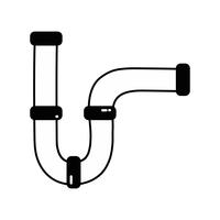 contour plumbing tube repair equipment construction vector