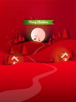 Merry Christmas and Happy New Year. Christmas sale. Holiday background. paper craft style vector