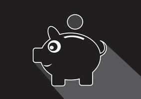 Piggy bank  Symbol Sign vector