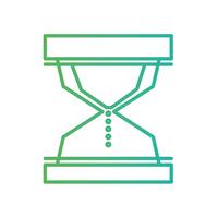 line hourglass object to know the time vector