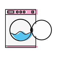 plumbing washing machine pipe service repair vector