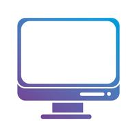 tecnología de pantalla de contorno diseño del monitor vector