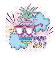 Dibujos animados de arte pop vector