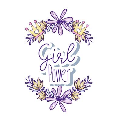 Girl power cute cartoons