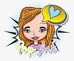 Dibujos animados de arte pop vector