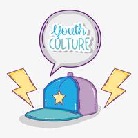 Youth culture cartoons vector