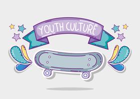 Youth culture cartoons vector