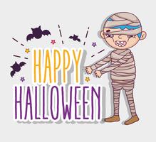 Happy halloween cartoons vector