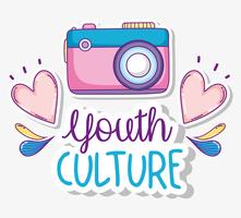 Youth culture cartoons vector