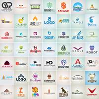 49 Conjunto de plantillas de diseño de logotipos corporativos vector