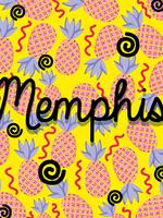 Memphis colorful background design vector