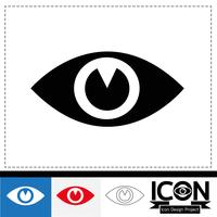 icono de ojo símbolo de signo vector