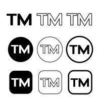 Trade Mark icon symbol sign vector