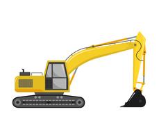 Excavator icon on a white background vector