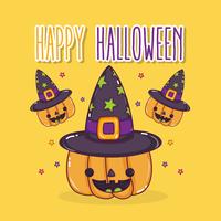 Happy halloween cartoons vector