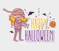 Dibujos animados de halloween feliz