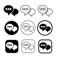 speech bubbles icon symbol sign vector