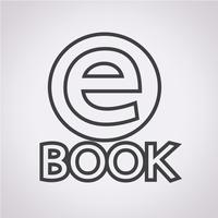 E-Book icon  symbol sign vector