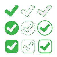 Simple Tick icon accept approve sign vector