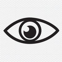 Eye icon  symbol sign vector