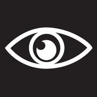 Eye icon  symbol sign vector