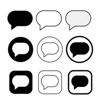 speech bubbles icon symbol sign vector